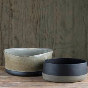 Prêt-à-Pot handmade ceramic bowls available at Sarza home goods and furniture store, Rye, New York.