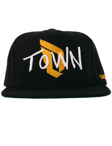 Town and Dame D logo on black snapback.