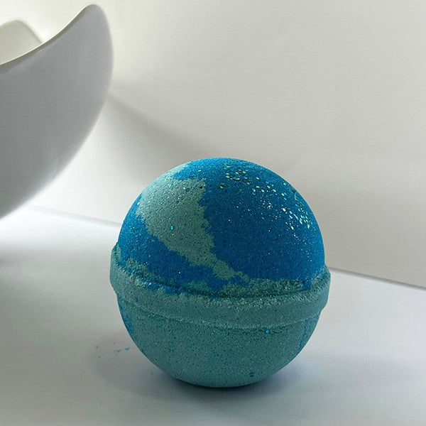 teal bath bomb