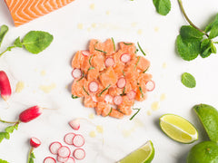Le ceviche de saumon à la menthe