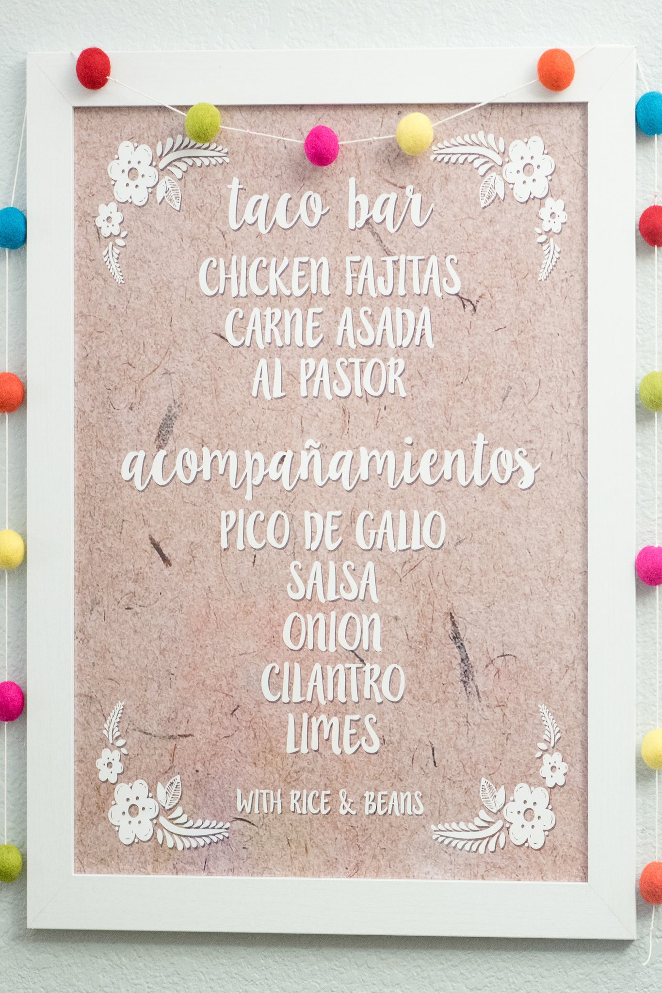 Taco Bar Sign