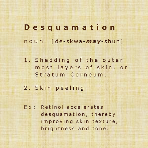 What is desquamation?