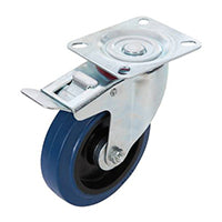 swivel castors with brakes