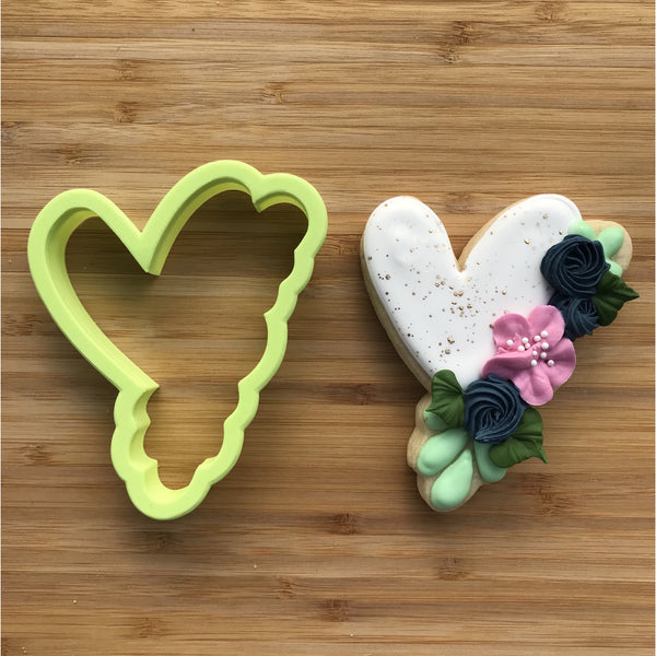 Floral Heart 2 Cookie Cutter Kaleidacuts 