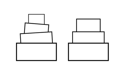 Washi Tape Cake Card Design options