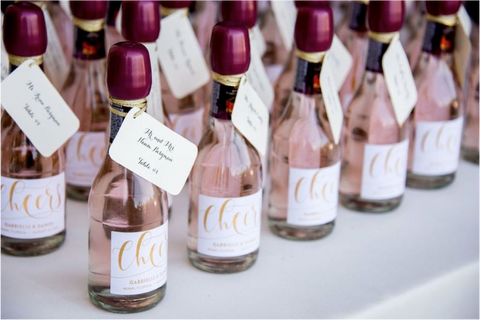 mini champagne bottles