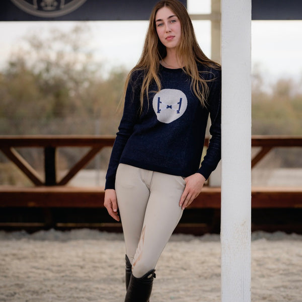 VINTAGE CROSS-RAIL Crewneck | Classic Navy