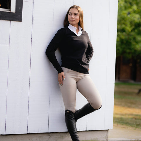 allyourwedding ESSENTIAL™: V-neck Sweater | Classic Black