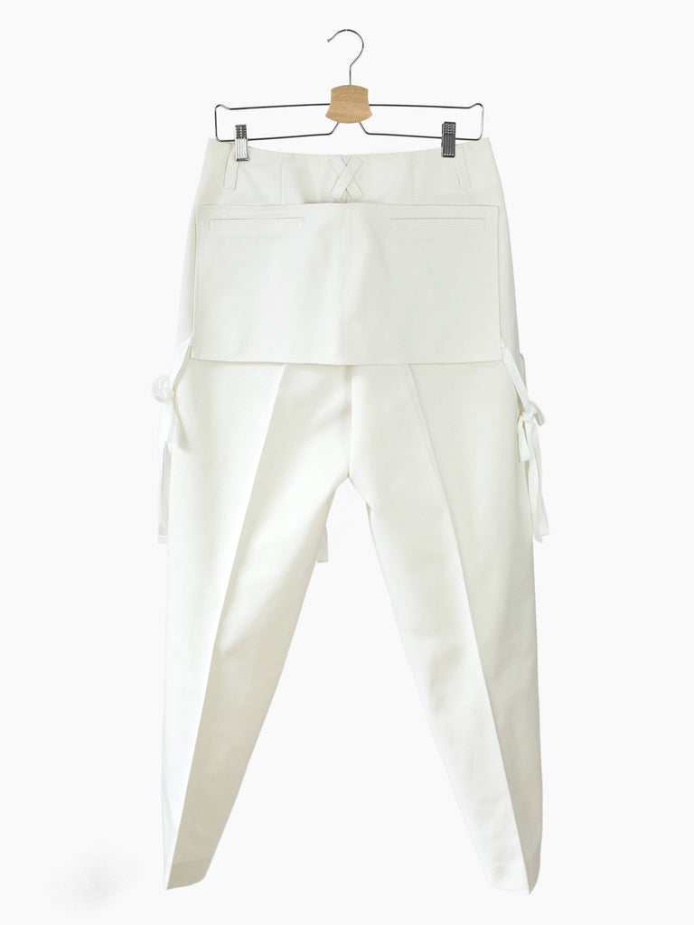 KOZABURO HOPSACK 3D SHAPED TROUSERS-