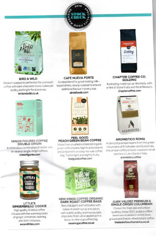 Bird & Wild Coffee features in Speciality Food Magazine