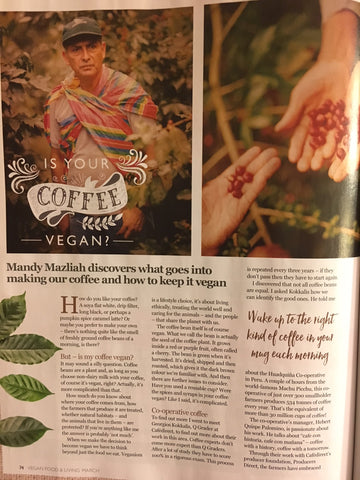 Bird & Wild features in Vegan Food and Living Magazine