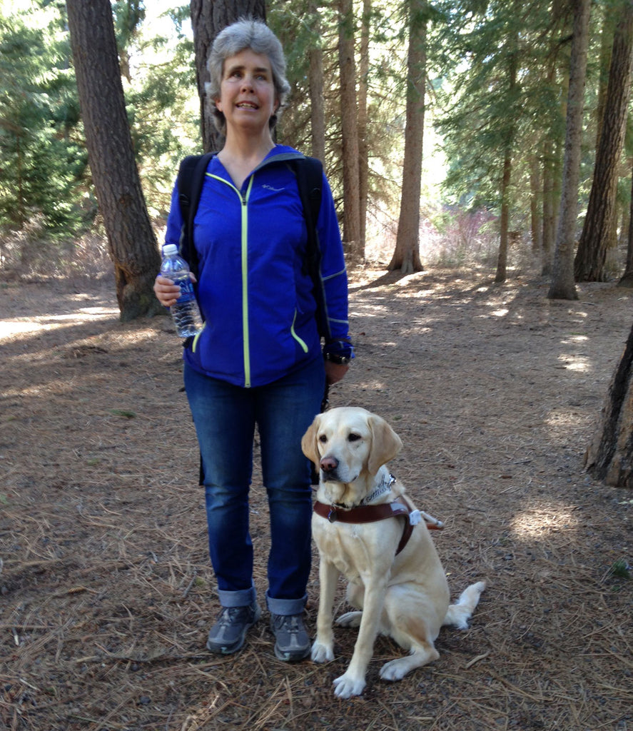 Nancy & Abbie in their element – hiking together on some local trails.