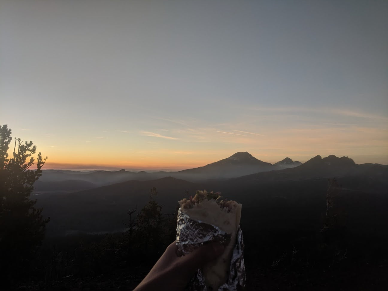 Burrito with a view.