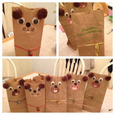 Paper Bag Animal Party Favors