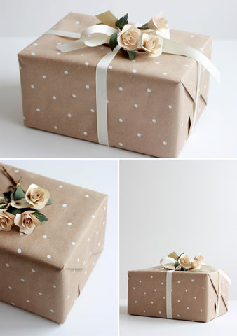 Paper Bag Dotted Gift Wrap