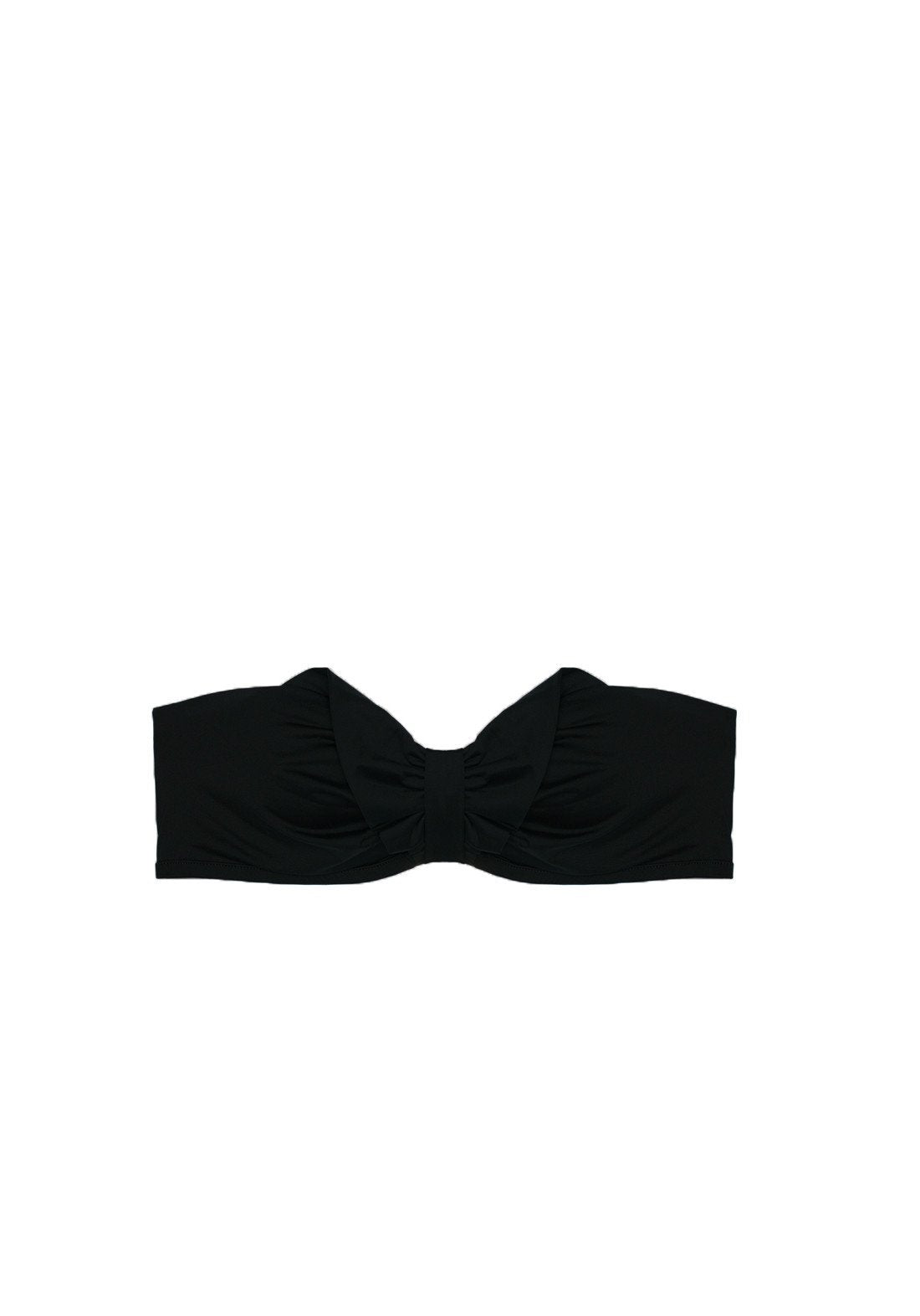 Dhalia Bandeau Bikini Top in Black
