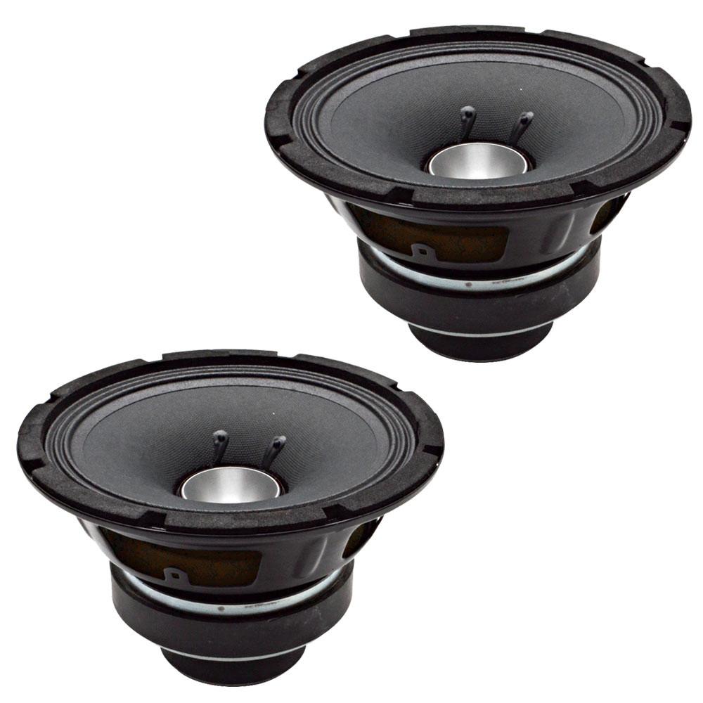 Pair Of 8 Inch Coaxial Steel Frame Speaker Drivers 33 Ounce Magnet 2 Inch Voice Coil