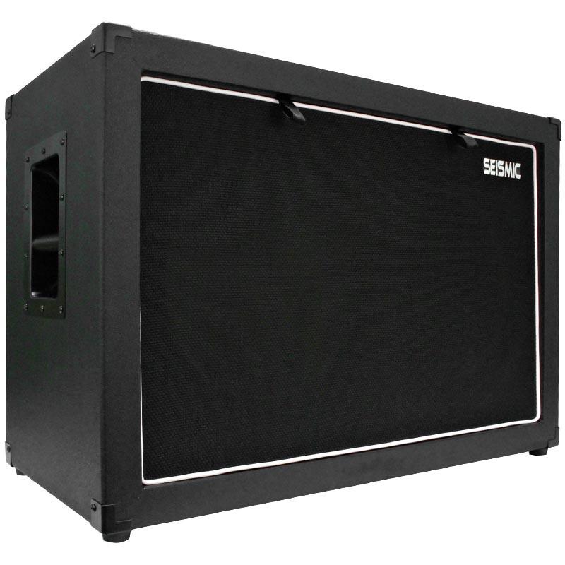 Empty 2x12 Guitar Cabinet Black Tolex Guitar Cabinet Black