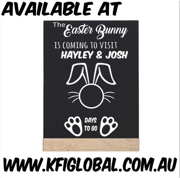 Easter chalkboard countdown KFI Global