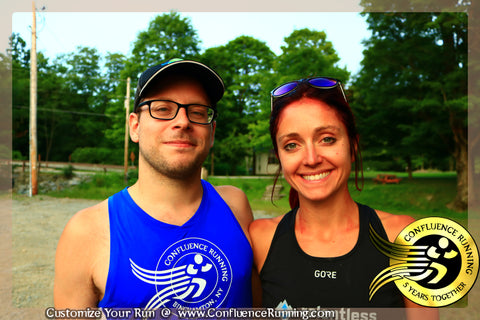Amanda Basham with Ray Fryc of the Triple Cities Runners Club