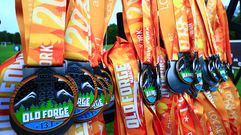 Old Forge Half Marathon Finishers Medals