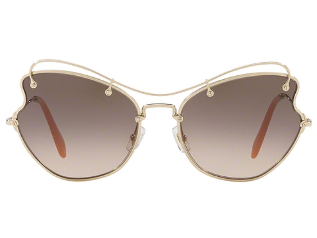 Miu Miu Sunglass Cat Eye Style Mu56rs Zvn3d0 65mm Eyewear District