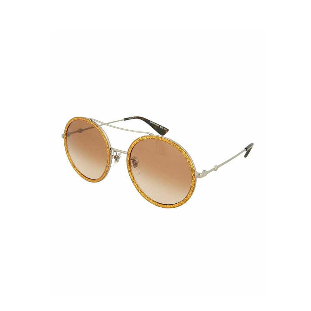 gucci sunglasses round gold