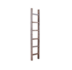 brown reclaimed barnwood ladder
