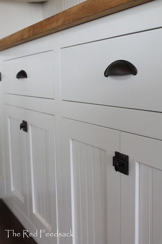 Rustic Modern Farmhouse Kitchen cabinet hardware