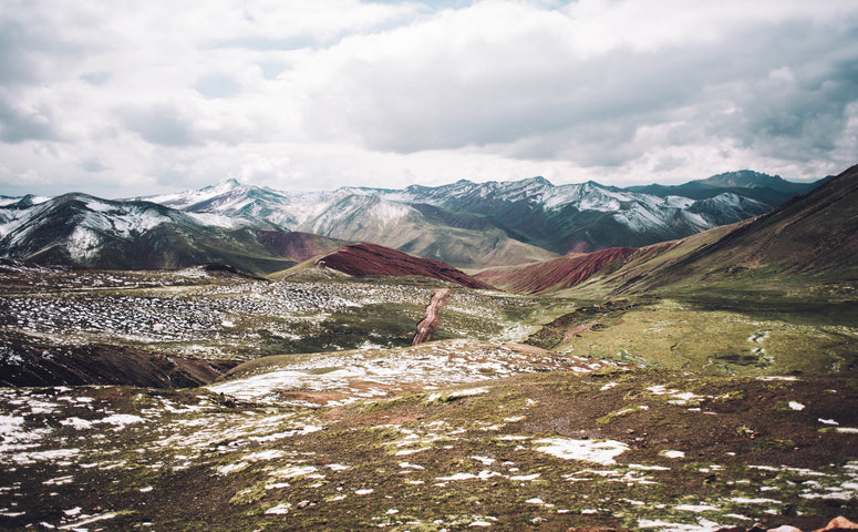 Alternative Rainbow Mountain Landscape