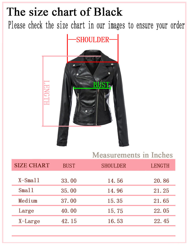 Leather Jacket Size Chart