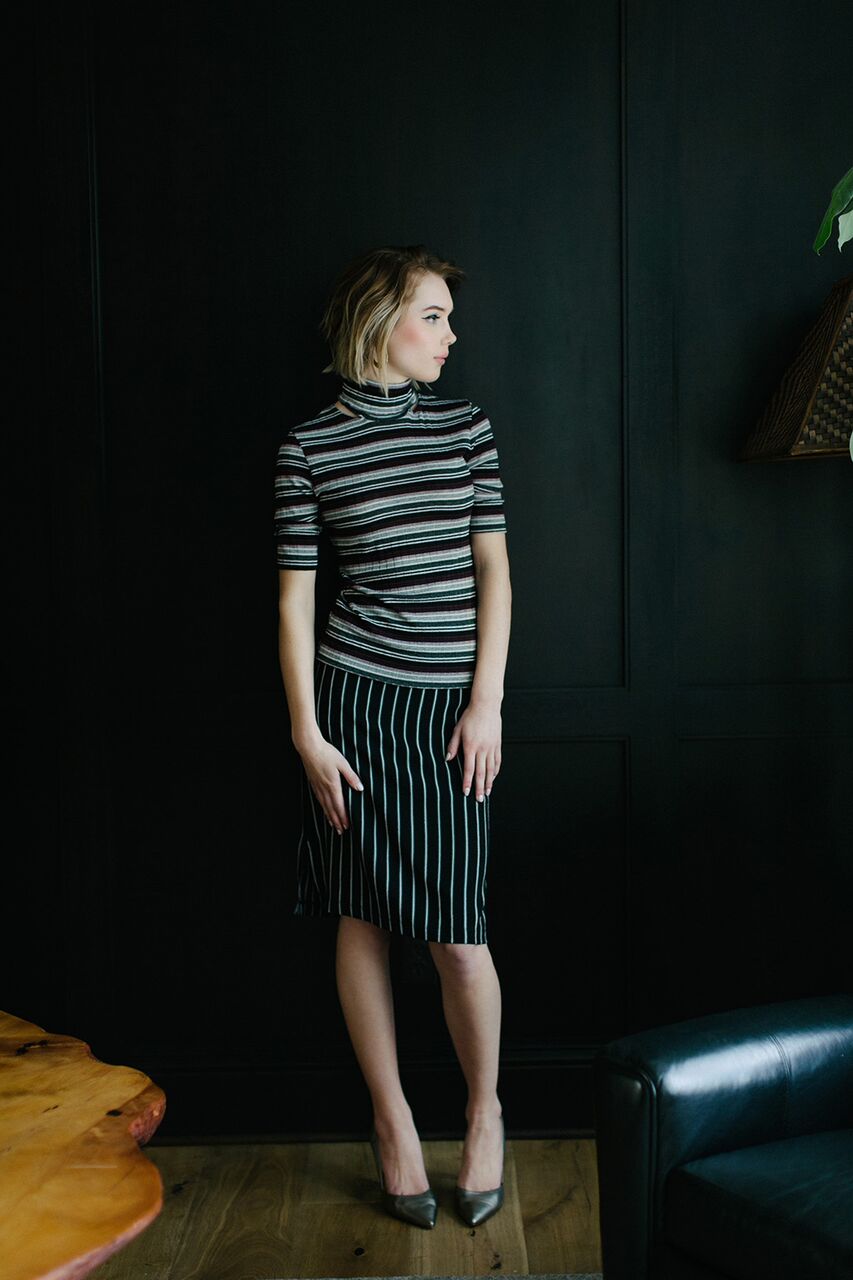 Short Slv Juliana Turtle Neck