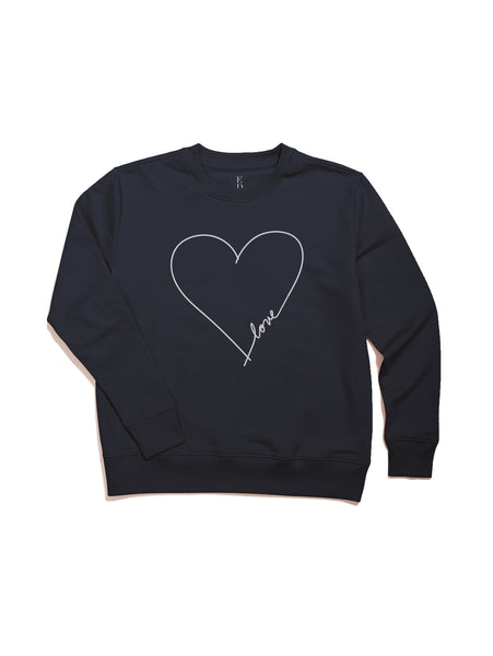 love heart sweatshirt