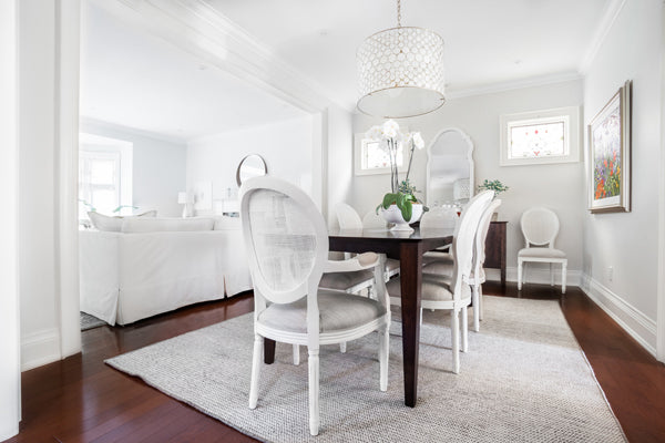 Designer Spotlight Kate + Amanda | Arianna Belle Blog | white dining and living room open concept