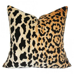 Leopard Velvet Pillow Arianna Belle