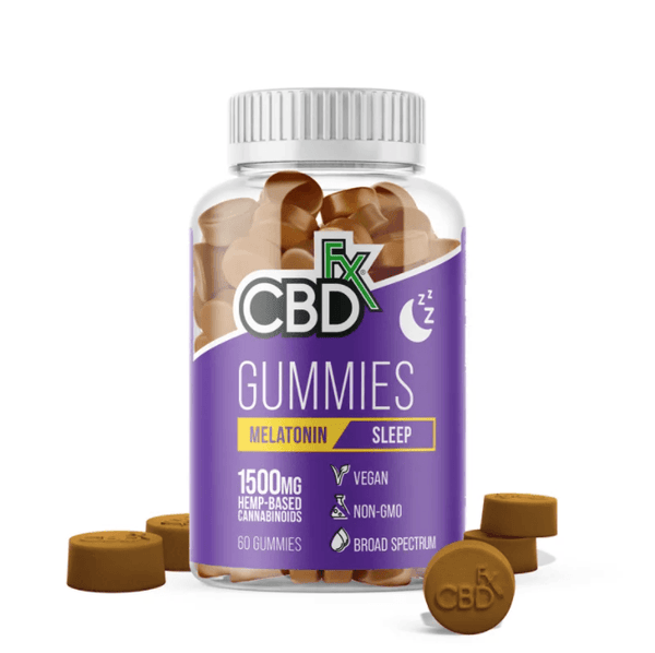 CBDFx CBD Melatonin Gummies | Juicy Lemon | 1500mg CBD | 60 Count \u2013 Wellicy