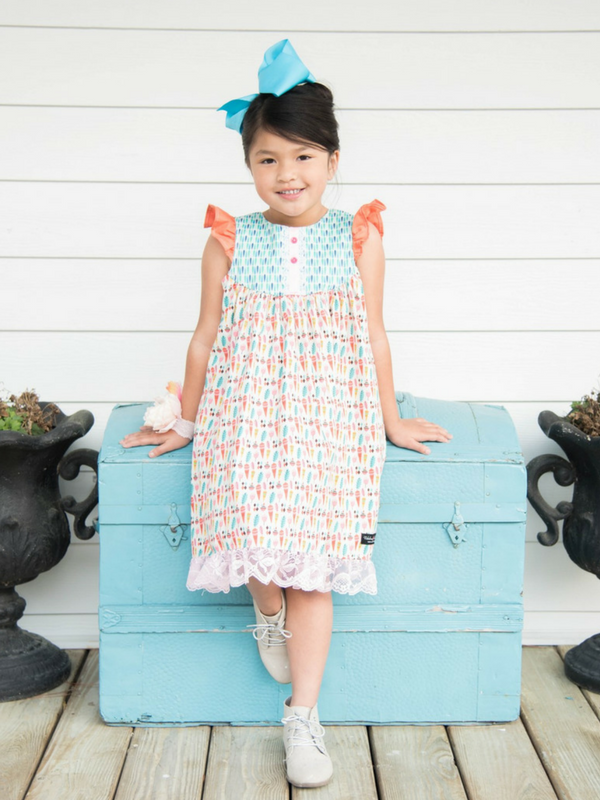 Spring Veggies Farm Girl Dress