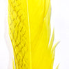 10" To 20" Silver Pheasant Tail Feather - Yellow ((SECONDS))