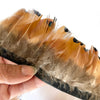 Heart Pheasant Feather Trimming per metre - Natural