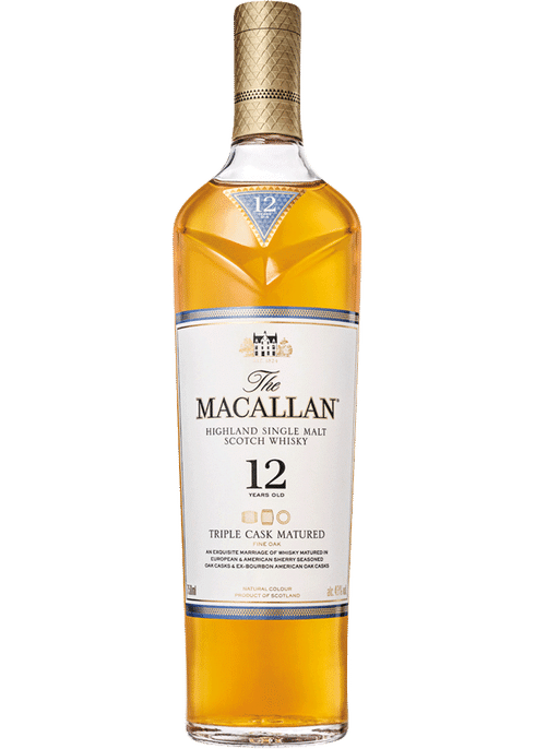 Macallan 12 Year Triple Cask Single Malt Scotch Wine Globe