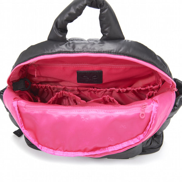 Backpack Baby Diaper Bag - Black and Pink L