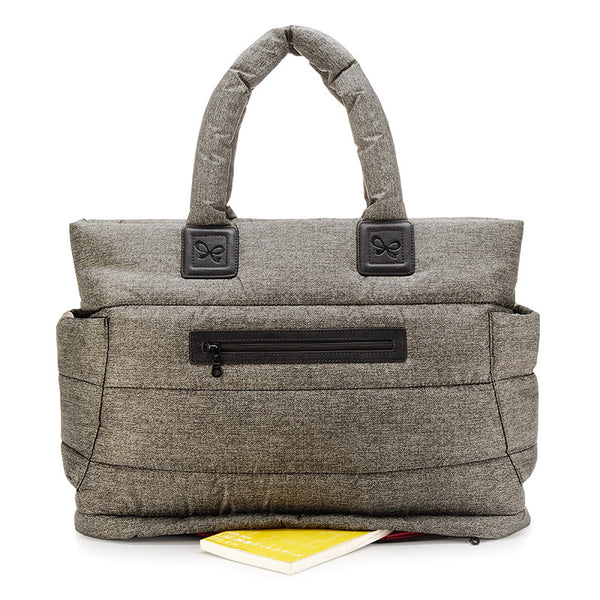 Tote Baby Diaper Bag - Heather Gray XL