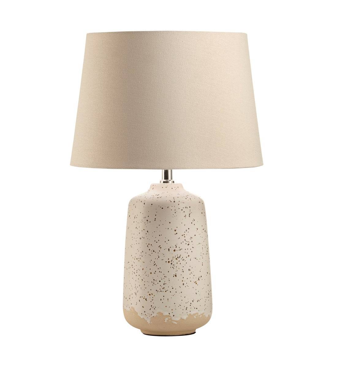 speckled ceramic lamp