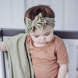 3 Pack Headband Set - Sage, Mauve, & White