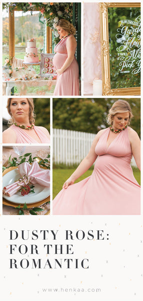 Henkaa Dusty Rose Wedding Dress