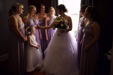 Henkaa Dusty Purple Sakura Maxi Convertible Dresses perfect for bridesmaid dresses