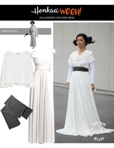 Henkaa Convertible Dress used as Princess Leia from Star Wars Halloween Costume, great cosplay costume that you can wear again.
