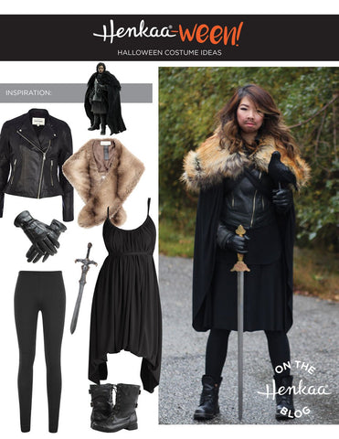 Henkaa Convertible Dress used as Jon Snow from the Game of Thrones Halloween Costume, great cosplay costume that you can wear again.