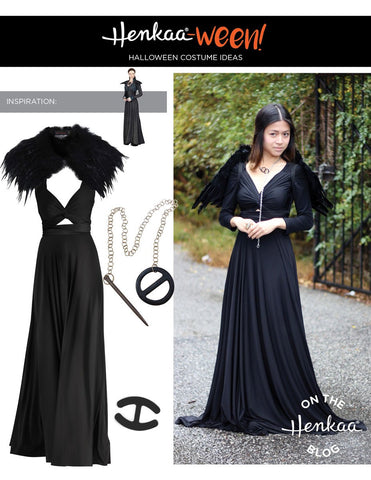 Henkaa Convertible Dress used as Dark Sansa from Game of Thrones Halloween Costume, great cosplay costume that you can wear again.