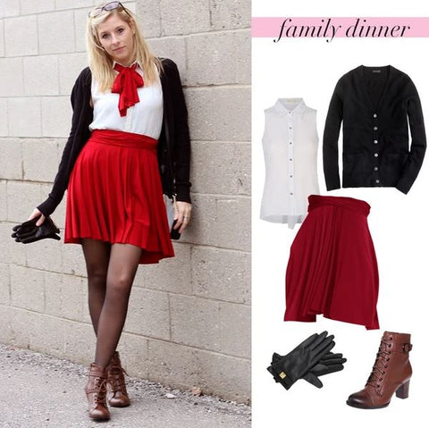 Holiday outfits for women to wear to a family dinner - the must-have dress for the holidays